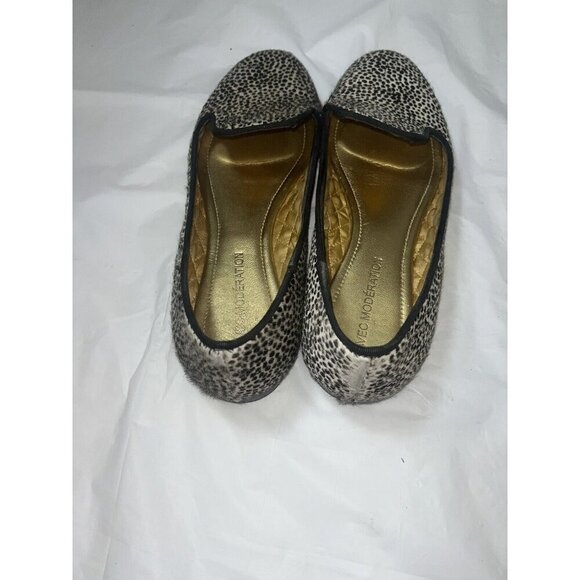 Avec Moderation Made in Italy Calf Hair Loafers Flats Spotted US Size 7.5-8 - Picture 4 of 11